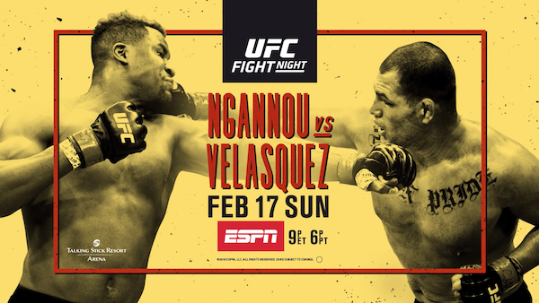 Watch UFC Fight Night Phoenix: Ngannou vs Velasquez