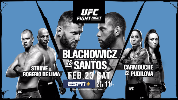 Watch UFC Fight Night 145: Blachowicz vs Santos