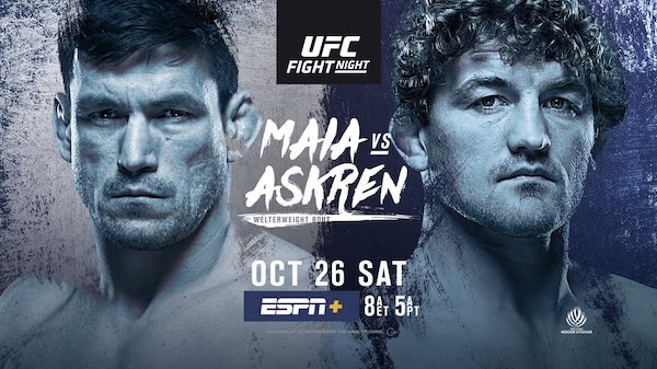 Watch UFC Fight Night 162: Maia vs. Askren 10/26/19