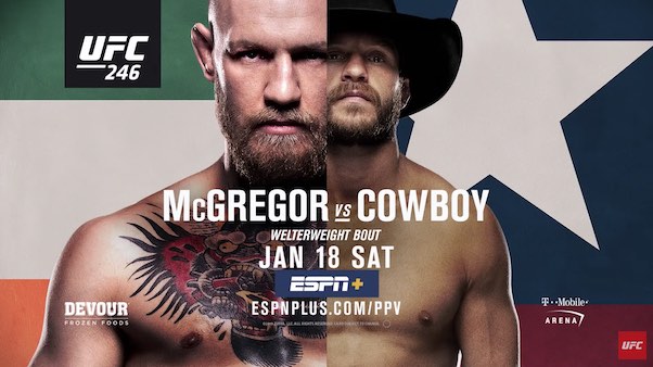 Watch UFC 246: McGregor vs Cowboy 1/18/20 Online