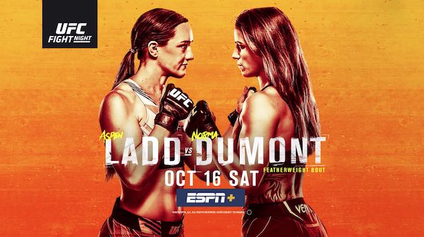 Watch UFC Fight Night Vegas 40: Ladd vs. Dumont 10/16/21